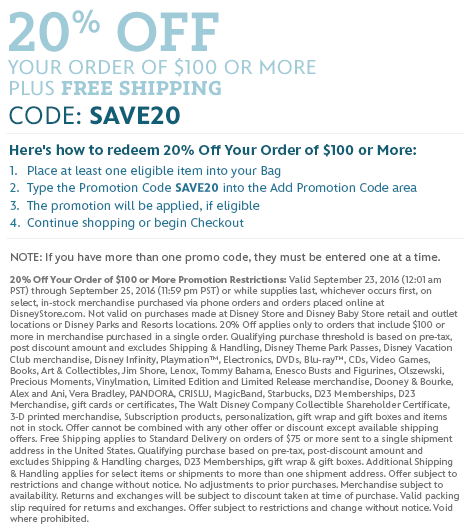 TAKE 20% OFF on Your Order of $100 or More. CODE: SAVE20