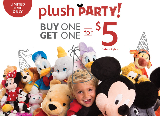 Plush Buy One, Get One for $5